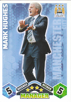 Mark Hughes Manchester City 2009/10 Topps Match Attax Manager #438